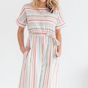 NWT Orange Creek Striped Dress Size Large